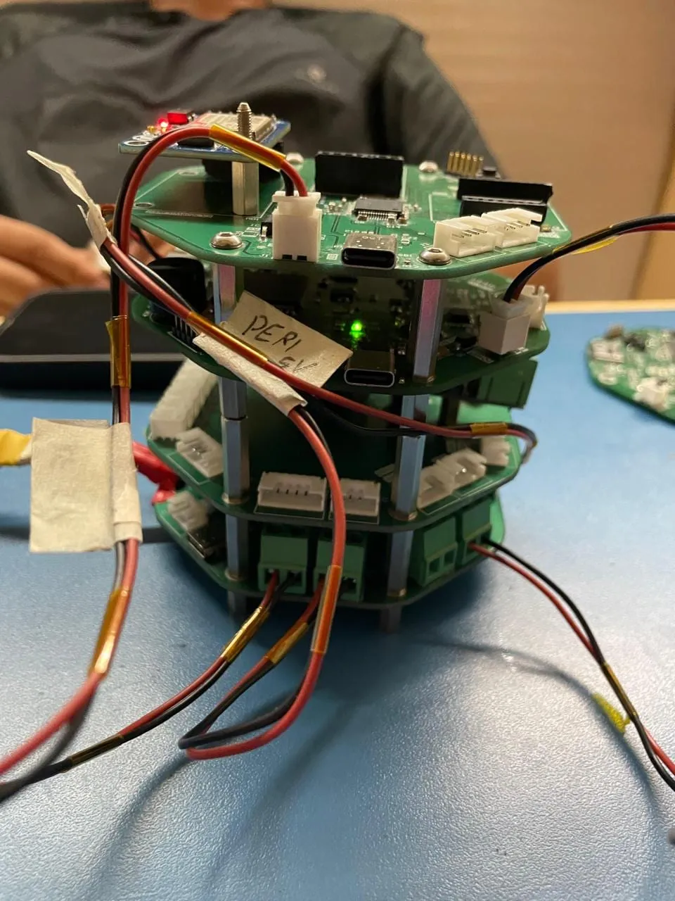 CanSat avionics under test on the bench
