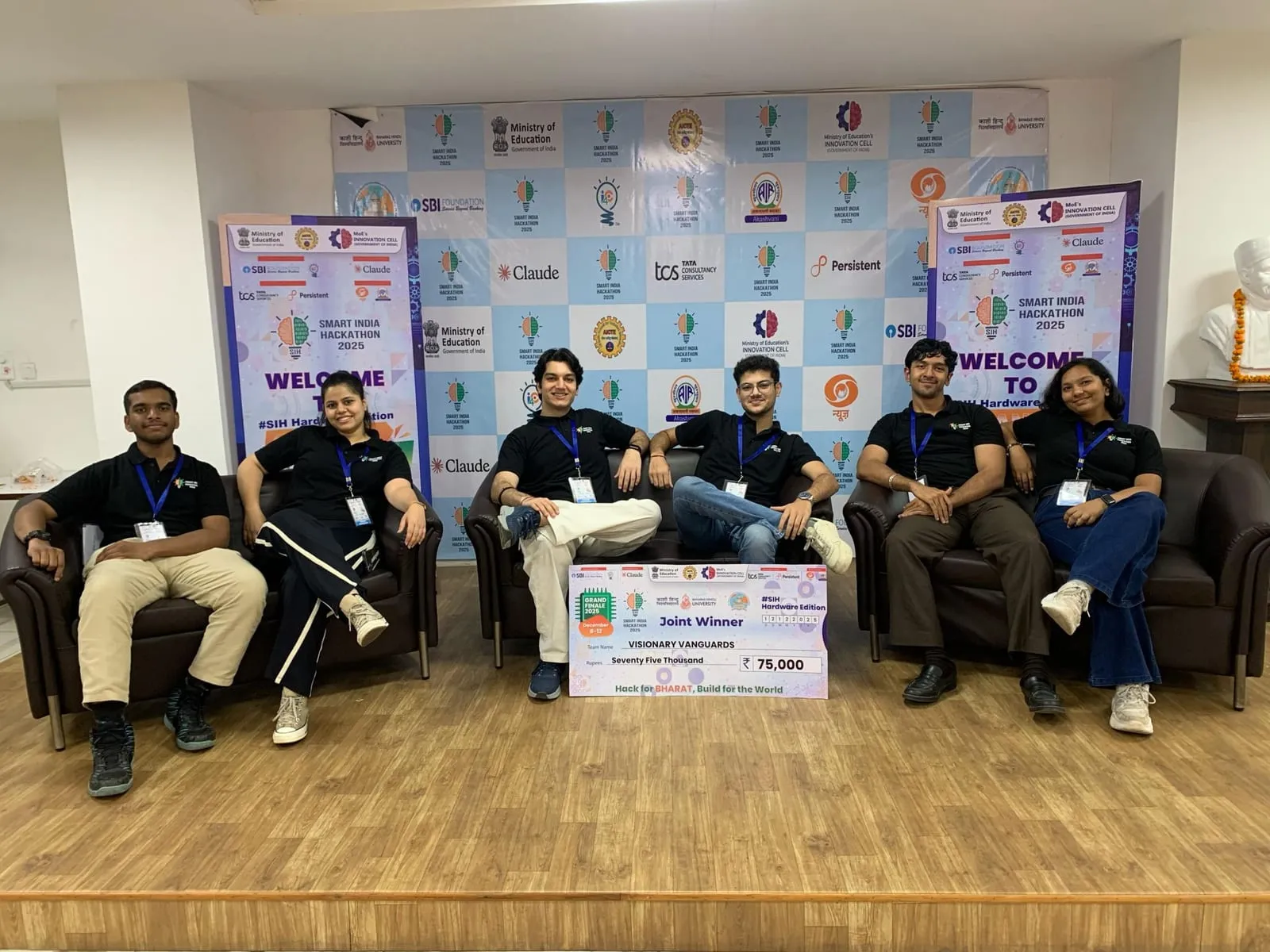 the team at the Grand Finale, BHU Varanasi, December 2025